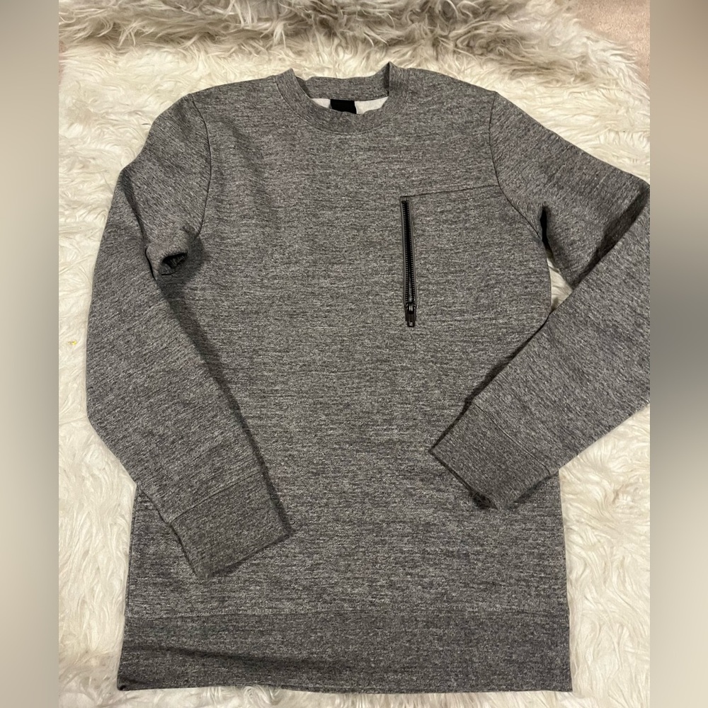 Mens H&M Slimfit Crewneck Longsleeve Grey Sweatshirt long sleeve  Sz XS